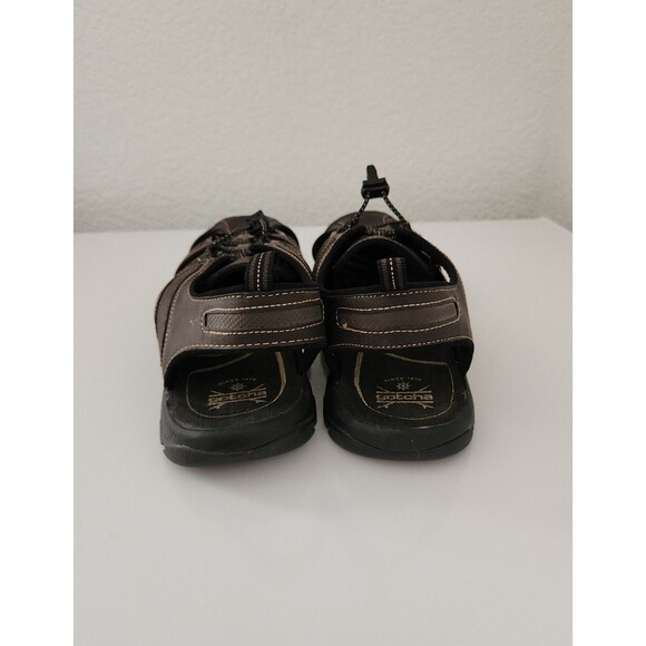 WORN 1X Gotcha CEDAR 958990 Mens 7 Brown Slip On Bungee Fisherman Sandals - Picture 4 of 7